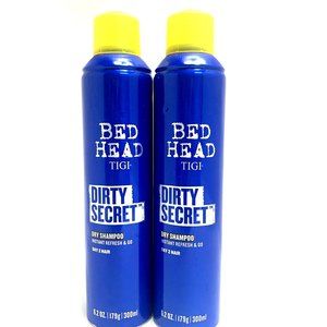 2X TIGI Bead Head Dirty Secret Dry Shampoo Day 2 Hair Instant Refresh 6.2 Oz
